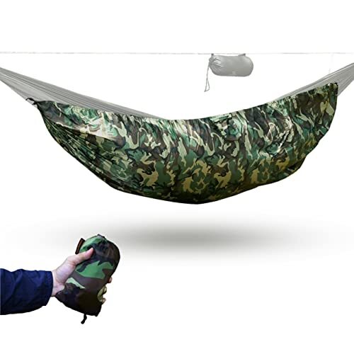 Premium Hammock Underquilt Protector for Single 102"*53" (2.6m x 1.35m) Camo - Picture 2 of 7