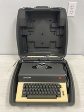 Olympia International Olympiette Model SEP Electronic Typewriterw/case- Working! thumbnail