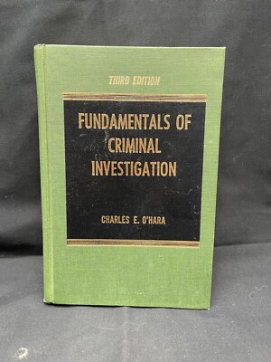 Vintage Fundamentals of Criminal Investigation (3rd ed, 2nd Printing) Hardcover
