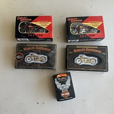 Harley Davidson Playing Cards in Collectible Tins And - Sealed Cards 8 Packs New