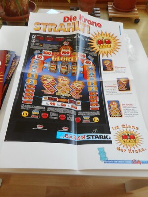 4-seitiger Flyer für Bally Wulff Geldspieler Gloria Super DIN A2
