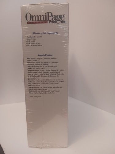 OmniPage Pro 8.0 for Macintosh - Vintage 1998 - New Condition - Picture 5 of 6