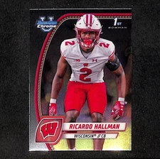 Ricardo Hallman 2024 Bowman Chrome University #152 Wisconsin Badgers