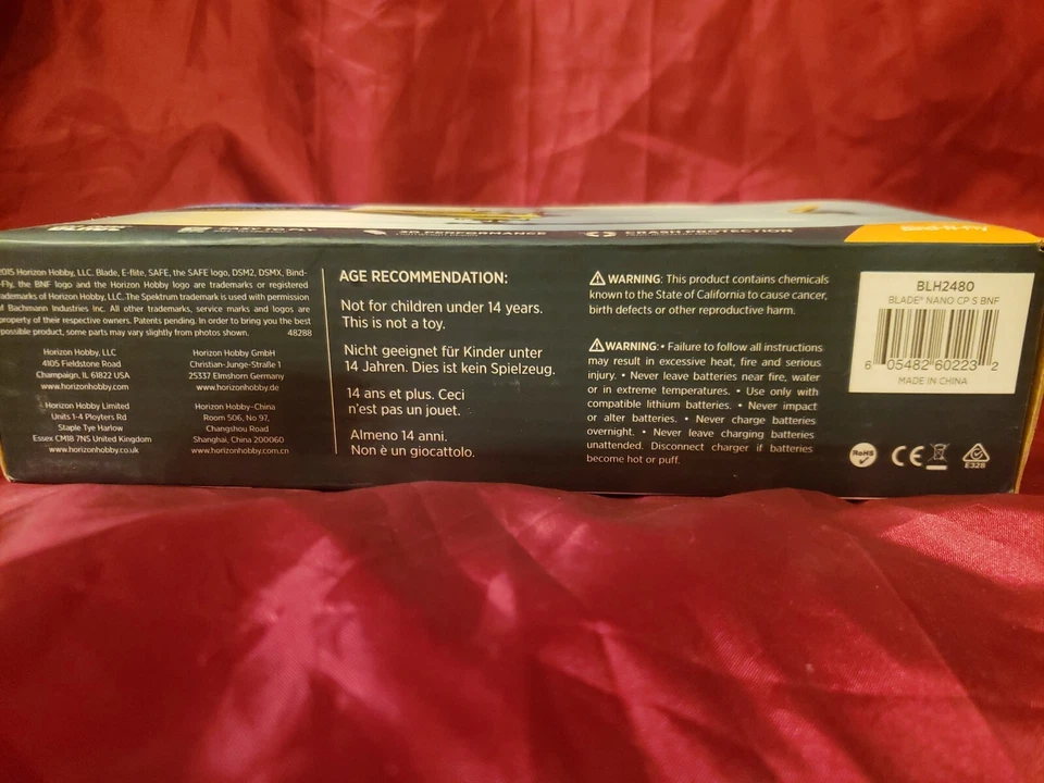 Blade Nano CP S BNF RC Helicopter BLH2480 Horizon Hobby Discontinued - Image 2 of 4