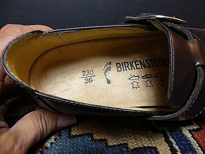 Footprints Birkenstock Germany Brown Leather Monk Strap Loafer Sz