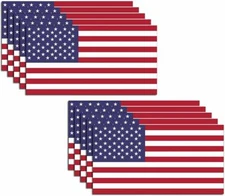 10x American USA Flag decal 3M sticker car truck United States Bumper Window US