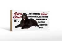 Holzschild Spruch 27X10Cm GlüCk Ist Zeit Mit Seinem Hund Deko Schild Wooden Sign