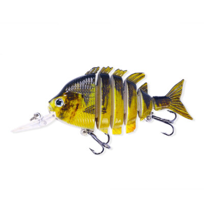 1PC Multi Jointed Fishing Lure Swimbait Minnow Bait Wobblers 6 Segment Crankbait