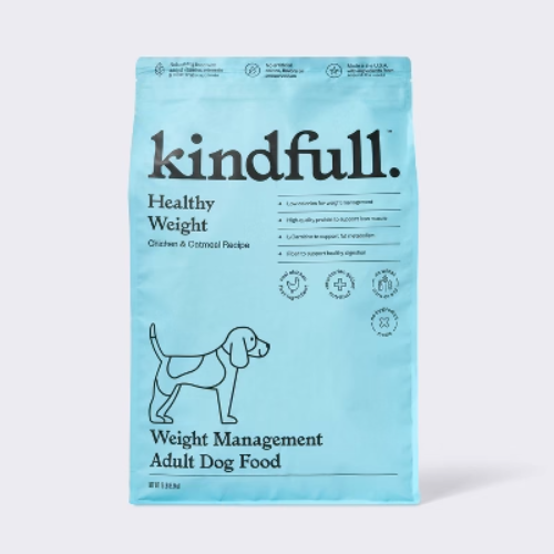Kindfull Healthy Weight Chicken Oatmeal Dog Food 13lb Bag