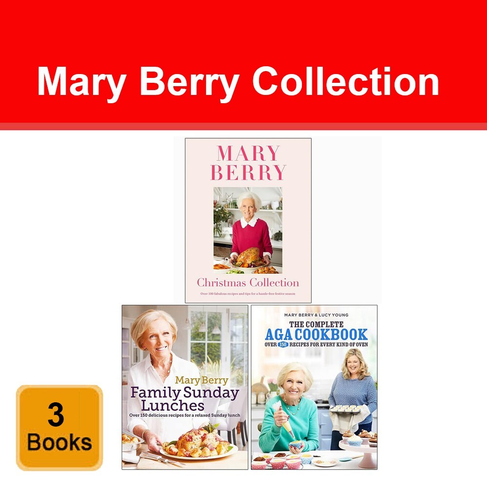 Mary Berry Collection 3 Books Set Family Sunday Lunches, Complete Aga Cookbook