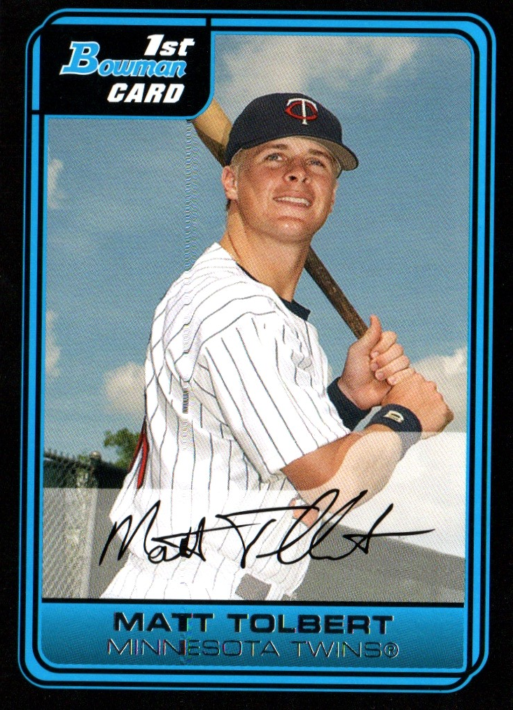 Matt Tolbert SS Twins Topps Baseball Card #B41 2006 | eBay