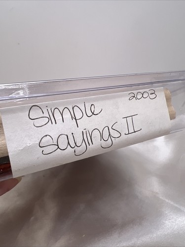 Juego de 4 sellos montados en madera Stampin Up Simple Sayings II de 2003 - Imagen 3 de 6