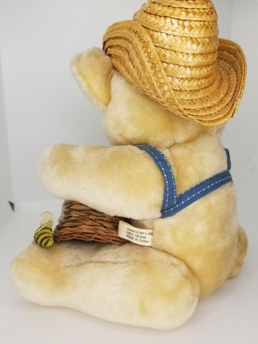 VTG Orzek Farmer Golden Teddy Bear Plush w/ Honey Bees, 10in Stuffed Animal - Picture 6 of 11