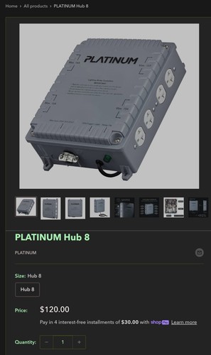 Lotto di 3 controller di luce Platinum Hub 8 120v/240v 8000 Watt - Foto 2 di 9