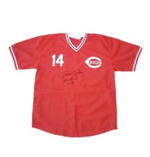 Pete Rose Signed Cincinatti Reds (Hit King 4256) Jersey PSA/DNA