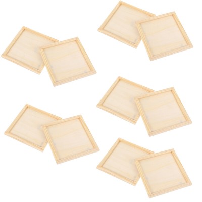 10 Pcs Bilderrahmen Aus Holz Bildtablett Ton Tonbild Holzrahmen