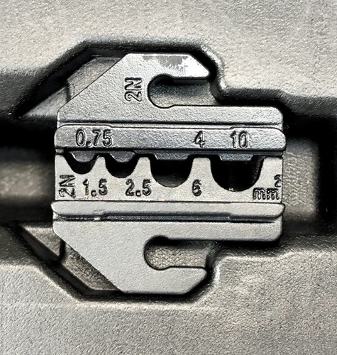 Quick Change Ratchet Crimp Tool Kit Wire Terminals 5 Dies Ring Open Barrel Pin - Picture 5 of 9