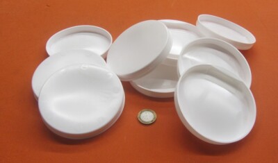 4'' ID White Plastic End Caps 10 Pc Lot Kraft Shipping Mailing Tubes S-2362W