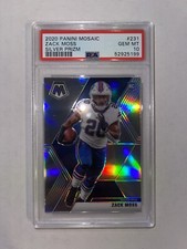 Mosaic NFL 2020 Bills Zack Moss Silver Prizm Rookie Card *GEM MINT PSA 10*
