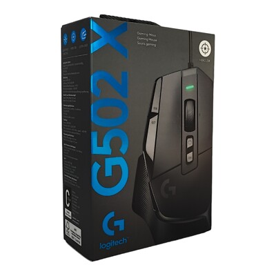 Logitech G502 X Gaming Maus USB Kabelgebunden Optisch RGB 13 Tasten PC