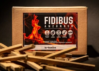 HS-KAMINE 400 Stück Fidibus Anzünder Kaminanzünder Grillanzünder Premium Anzündstäbe