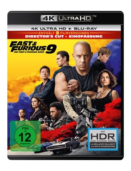 FAST & FURIOUS 9 - VIN DIESEL,MICHELLE RODRIGUEZ,  2 ULTRA HD BLU-RAY NEU - Bild 1 von 1