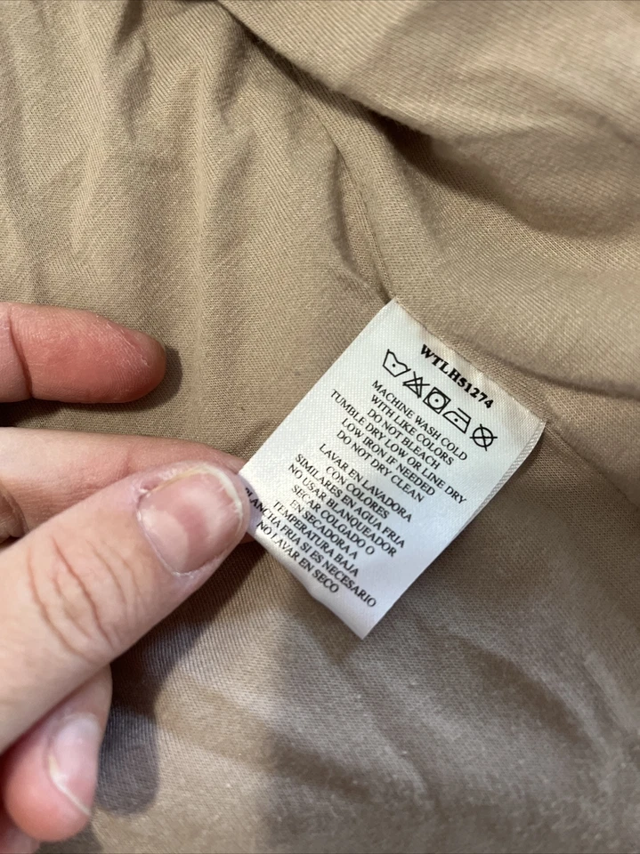 Chaleco acolchado Wrangler para mujer L grande azul marino a presión simulado cuello bolsillos Foto 3 de 4