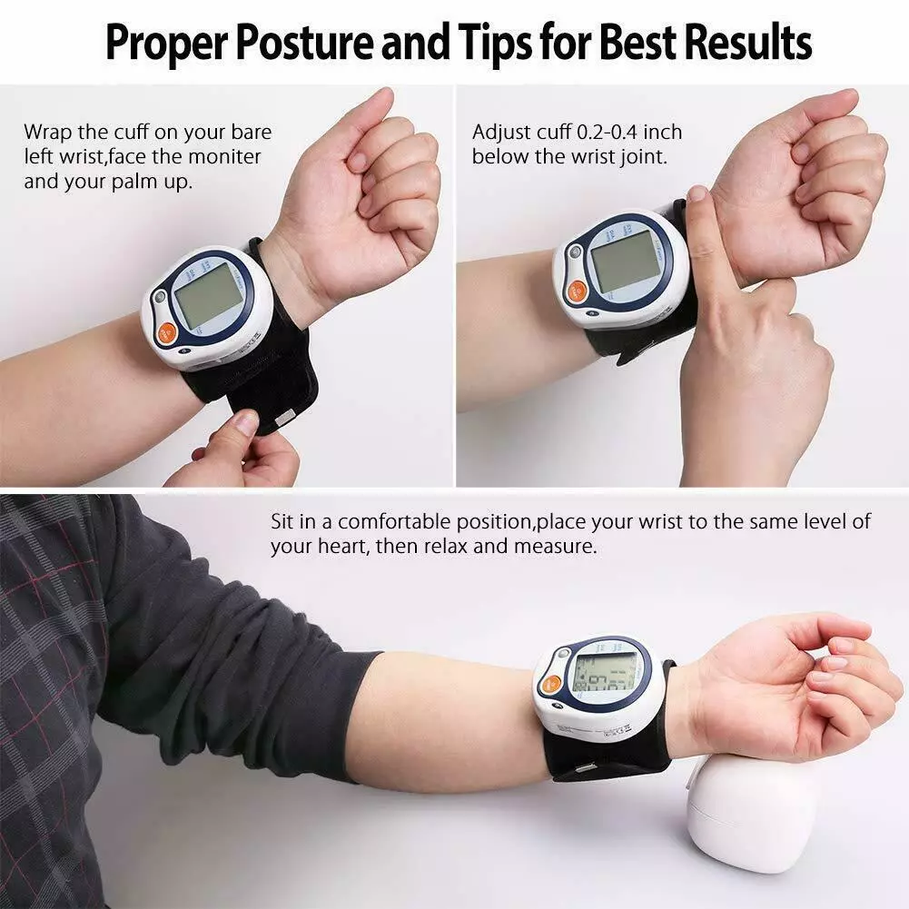 Wrist Automatic Blood Pressure Monitor | BP Wrist Cuff