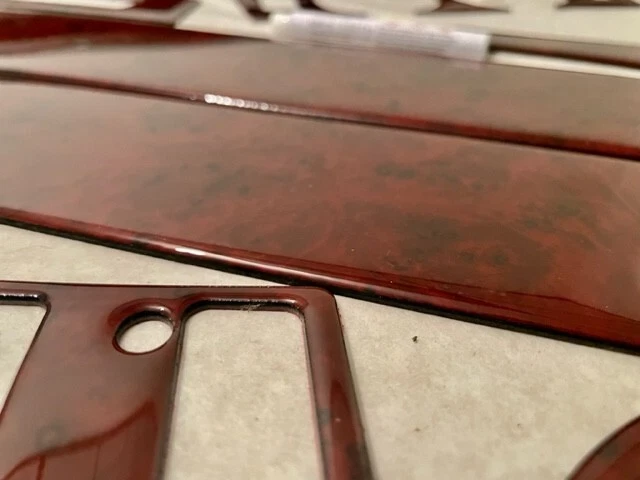 Chevrolet Corvette C3 1968 1969 1970 nuevo conjunto interior automático cherry tablero moldura kit Foto 3 de 4