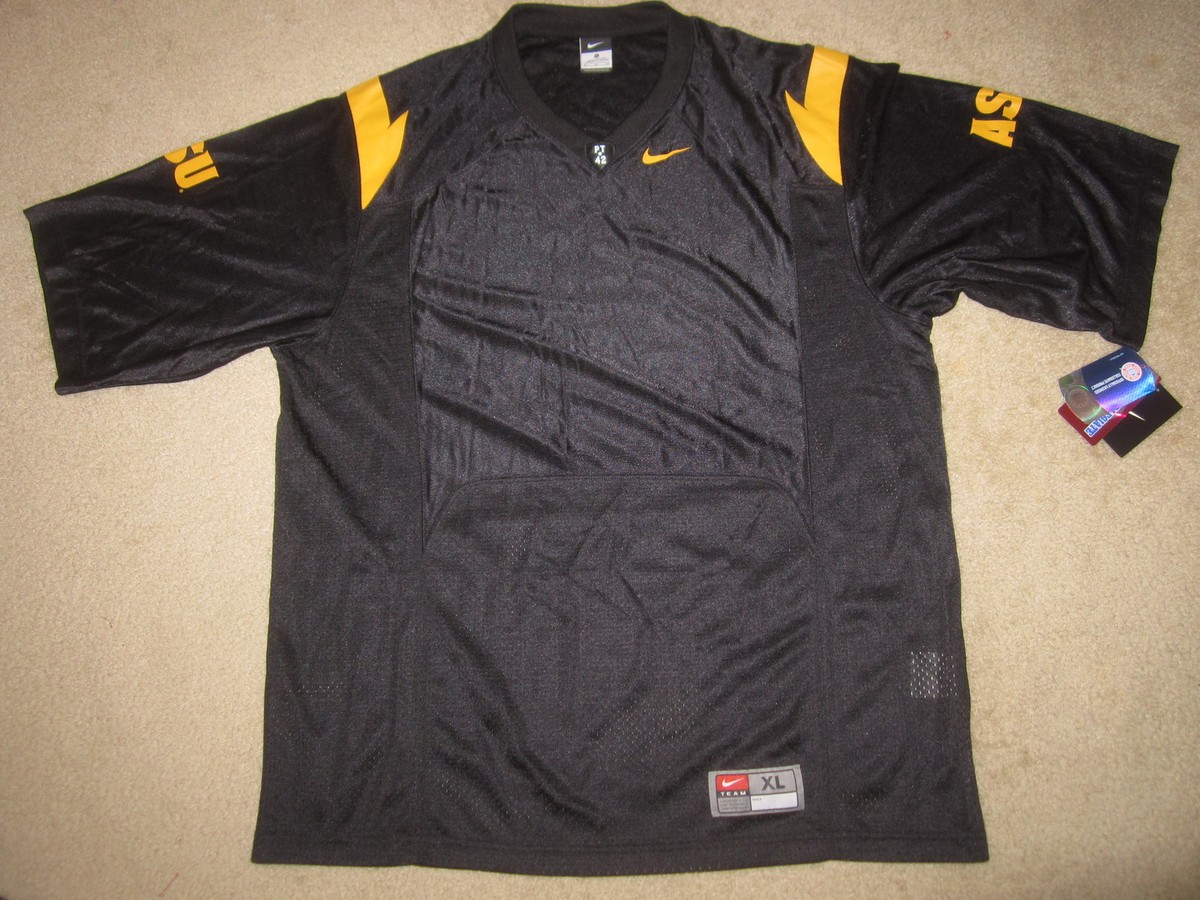 ASU Arizona State Sun Devils Nike Black Jersey XL New 42 Pat