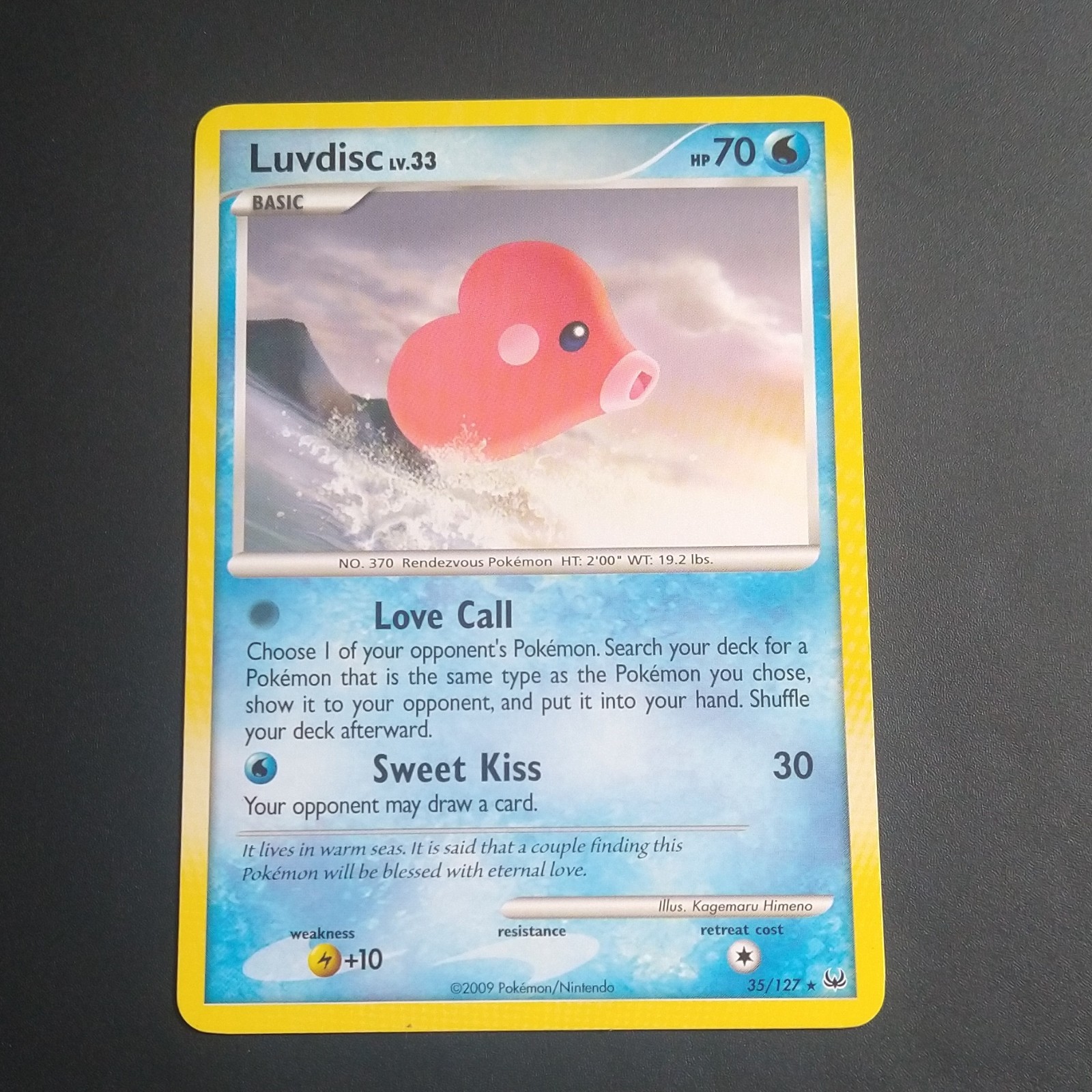 Nintendo Luvdisc 35/127 Platinum Regular Rare 70 HP Basic Pokemon TCG ENG
