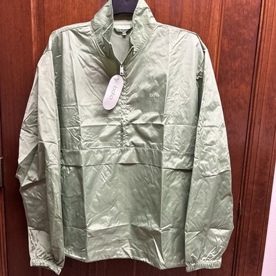 Bala Bangles size L/XL Women's Windbreaker Green Zip Pockets Lightweight 