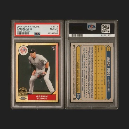 2017 Topps Chrome - 1987 Aaron Judge #87T-8 (RC) PSA 8 Yankees
