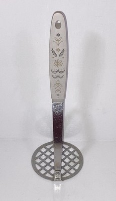 Flint Arrowhead Stainless Steel Potato Masher - Wheat Pattern Handle