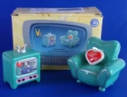 Vandor I Love Lucy Vitameatavegamin TV  Teal Chair Salt Pepper Shakers Box