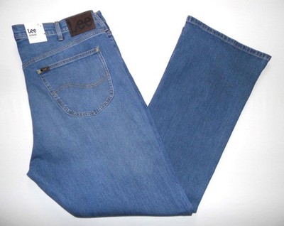 LEE - Herren NEU Denver Bootcut Jeans 42''W X 34''L Regular Fit Blau Denim