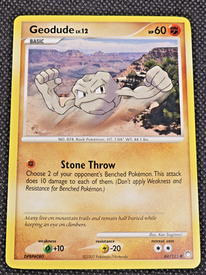Pokémon TCG Geodude 84/123 Mysterious Treasures Normal LP -- L20