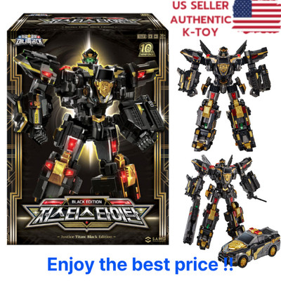 Miniforce Super Cops JUSTICE TITAN Black Limited Ver Transformer Robot Toy 2024