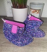 BUILD A BEAR, PURPLE  PINK GLITTER SHOES HEELS    SUPER CUTE