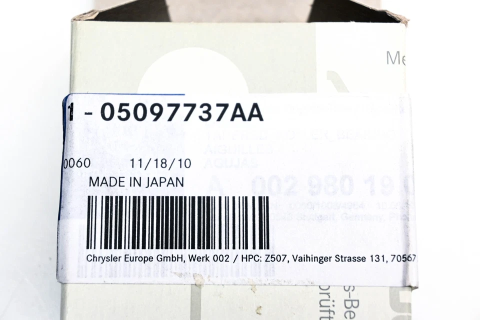 Rodamiento Mopar 05097737AA NUEVO EN STOCK Foto 3 de 3