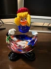 vintage hand blown murano art glass clown