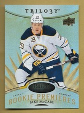 JAKE MCCABE 2014-15 UPPER DECK TRILOGY SP ROOKIE RC CARD #'D /799 NHL. rookie card picture
