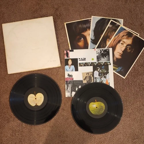 The Beatles White Album OG 1968 Numbered 0629791 Complete 2 LP w Poster & Pics