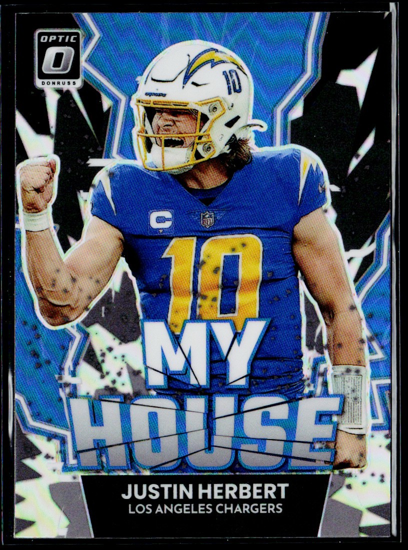 2022 Donruss Optic #MH-11 Justin Herbert My House! Los Angeles Chargers