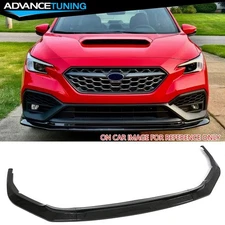 Fits 22-25 Subaru WRX IKON Style Front Bumper Lip Splitter Carbon Fiber Print PP