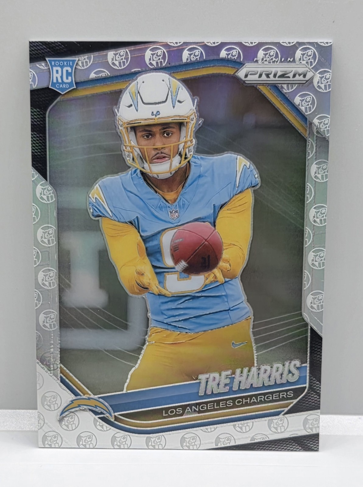 2025 Panini Prizm White Knight #371 Tre Harris Rookie RC /3 SSP Chargers 🔥