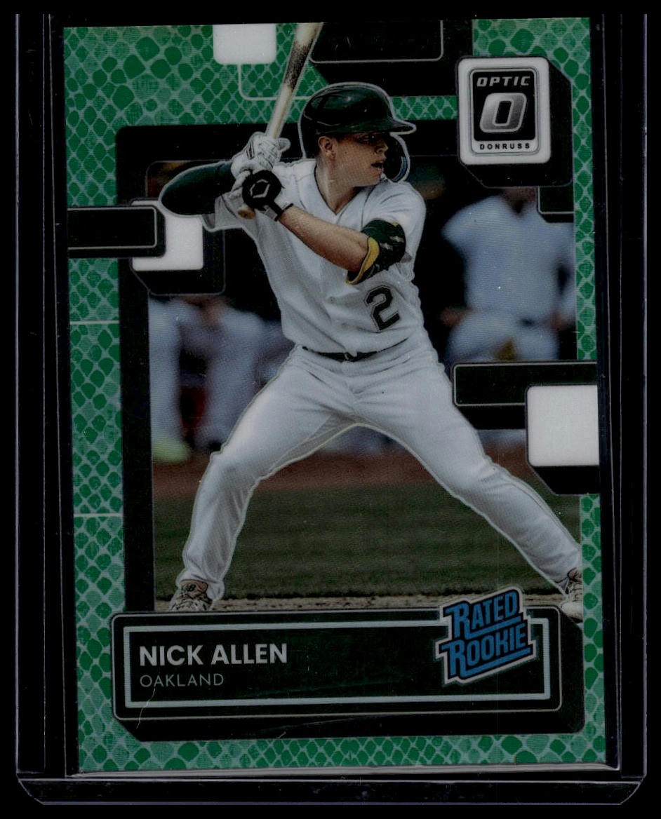 2022 Donruss Optic - Nick Allen Green Dragon Prizm - Baseball #172