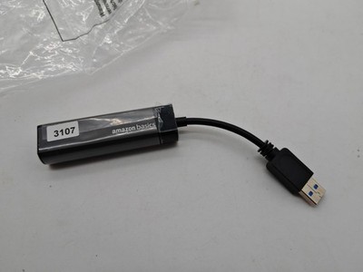 Amazon Basics Ethernet-LAN-Netzwerkadapter, USB 2.0, 10/100 Mbit/s, Schwarz