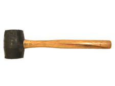 Mac Tools Usa Rubber 32 Ounce Mallet Hammer With Hickory Wood Handle Rm32
