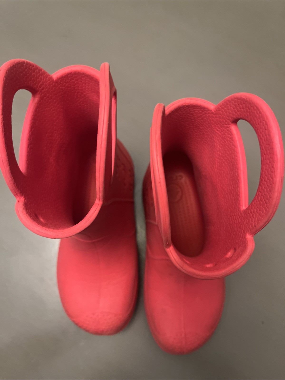 Crocs Cars Lightning McQueen Disney Pixar Red Handle It Rain Boots Junior Size 1 image 8